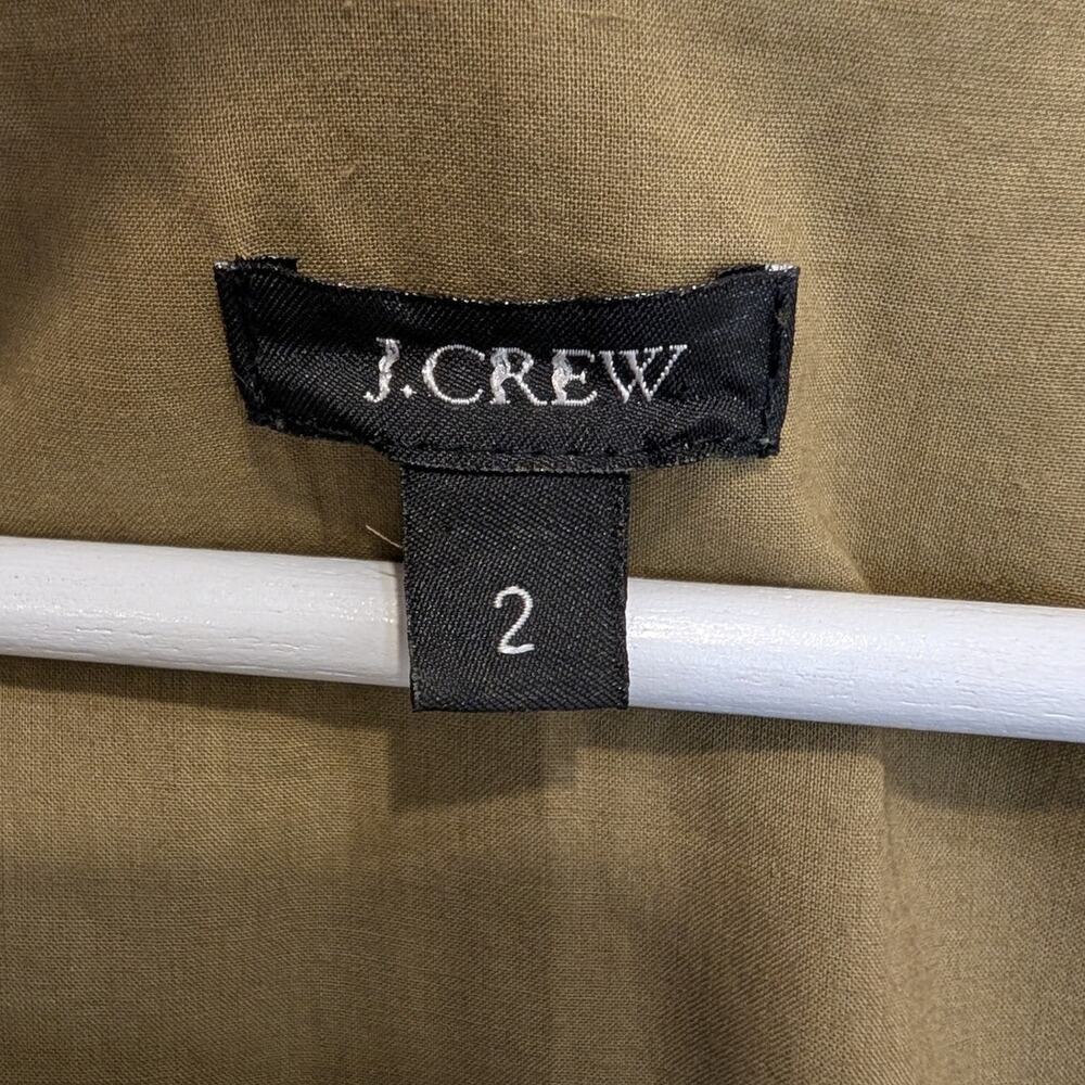 J Crew Caroline Green Dress Pleated Pockets Sleeveless Casual Classic - Size 2 - Picture 7 of 7